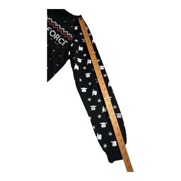 Star Wars women's size S‎ black Baby Yoda lighted holiday Christmas sweatshirt - Picture 11 of 13